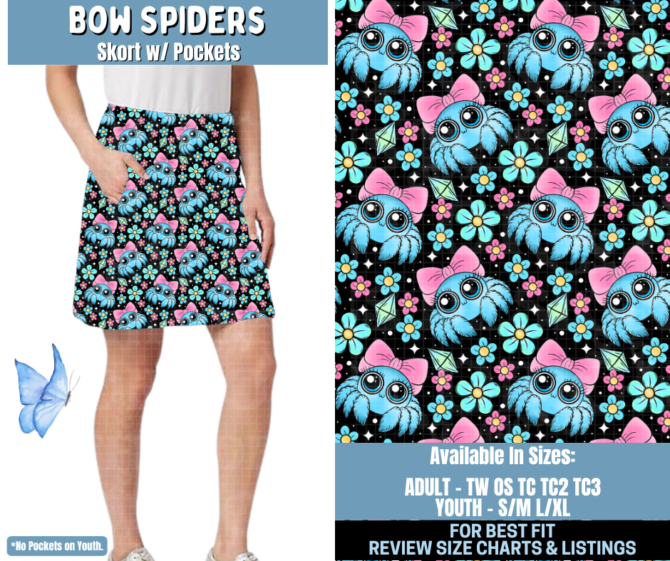 Preorder! Closes 1/15. ETA April. Bow Spiders Skort