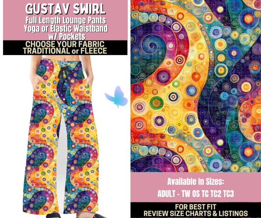 Preorder! Closes 9/25. ETA Dec. Gustav Swirl Lounge Pants Choose Fleece or Traditional