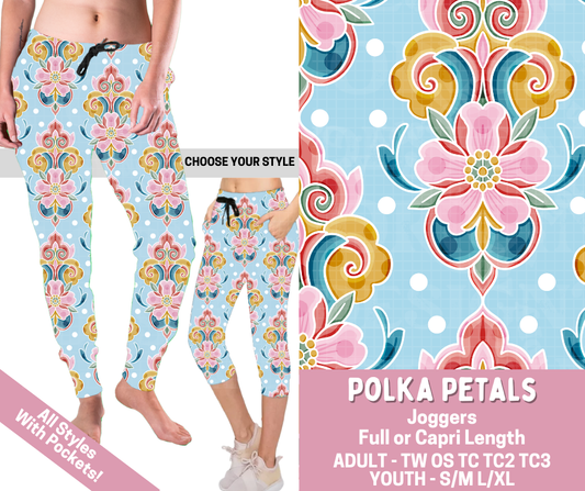 Preorder! Closes 2/23. ETA May. Polka Petals Combo Jogger Lengths