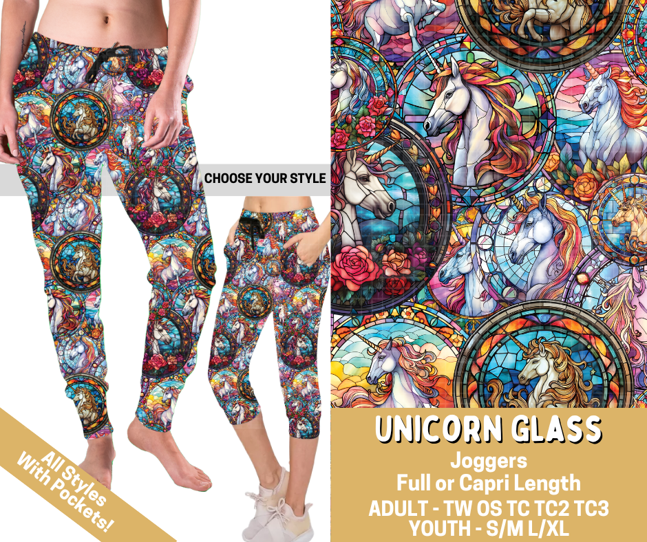 Preorder! Closes 2/26. ETA May. Unicorn Glass Combo Jogger Lengths
