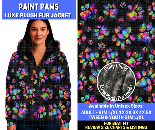 Preorder! Closes 10/20. ETA Jan. Paint Paws Luxe Fur Jacket