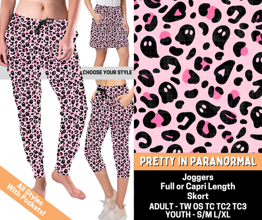 Preorder! Closes 7/1. ETA Oct. Pretty In Paranormal Combo Jogger Lengths & Skort