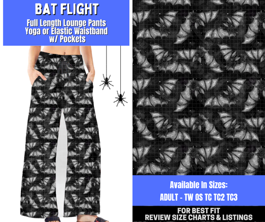 Preorder! Closes 1/26. ETA April. Bat Flight Full Length Lounge Pants
