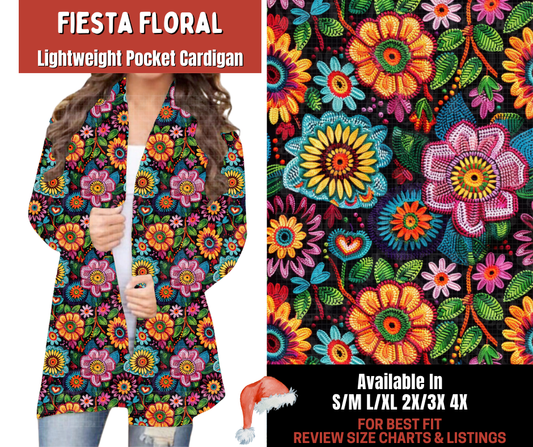 Preorder! Closes 9/24. ETA Dec. Fiesta Floral Pocket Cardigan