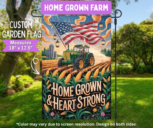 Preorder! Closes 5/11. ETA August. Home Grown Farm Garden Flag