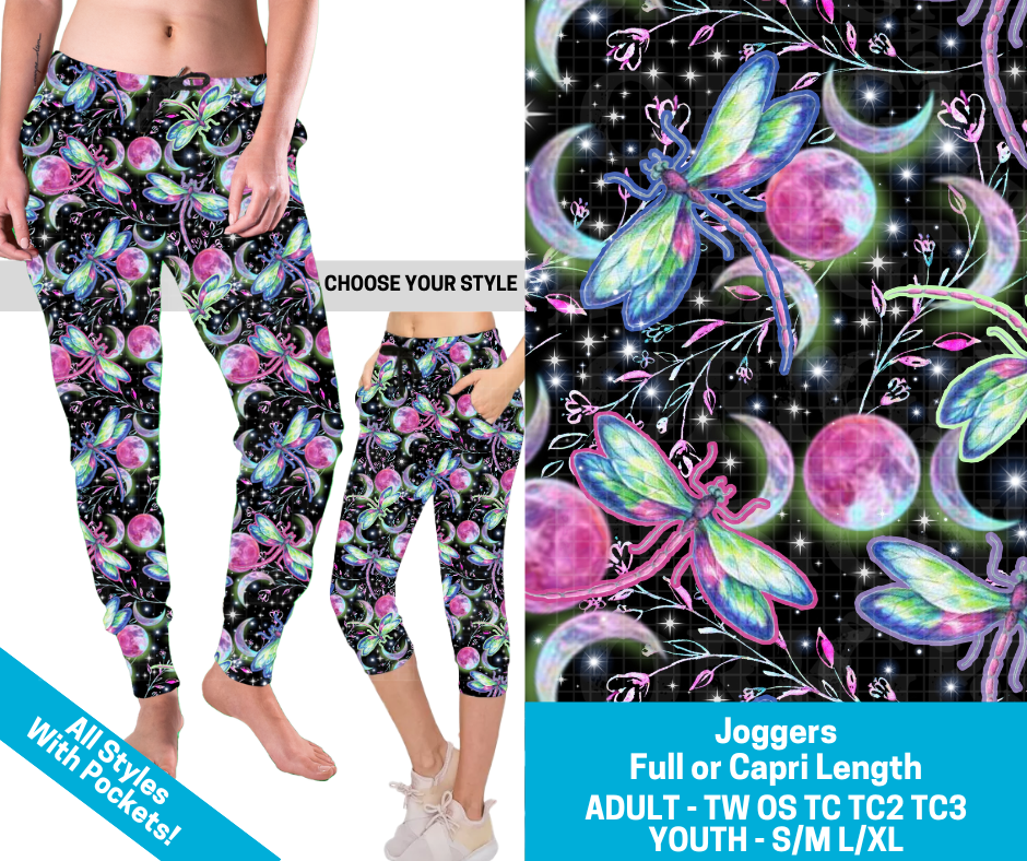 Preorder! Closes 2/11. ETA May. Galaxy Dragonfly Combo Jogger Lengths
