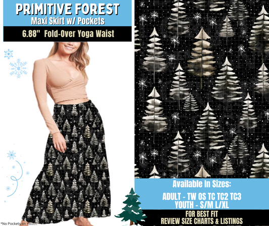 Preorder! Closes 8/28. ETA Nov. Primitive Forest Maxi Skirt