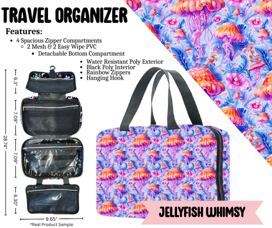 Preorder! Closes 3/30. ETA June. Jellyfish Whimsy Travel Organizer