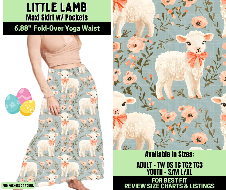 Preorder! Closes 1/19. ETA April. Little Lamb Maxi Skirt