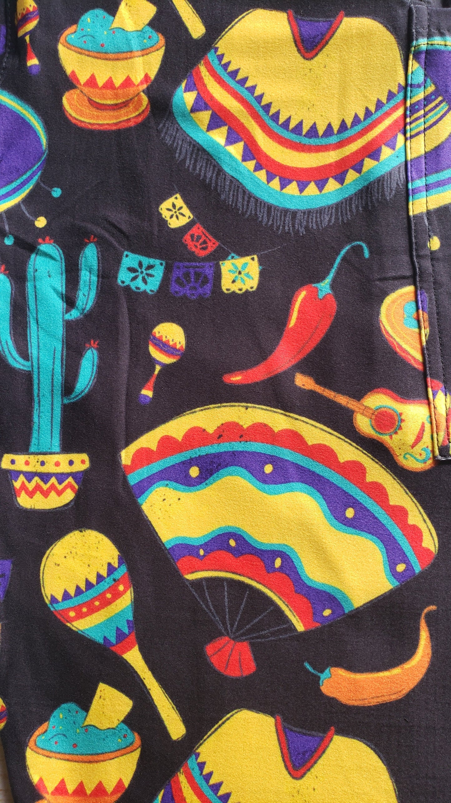 Spanish fiesta capris and leggings with pockets