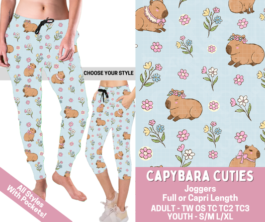 Preorder! Closes 2/23. ETA May. Capybara Cuties Combo Jogger Lengths