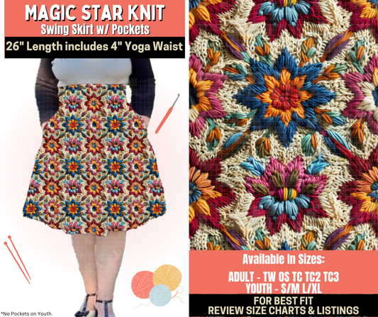 Preorder! Closes 10/1. ETA Dec. Magic Star Knit Swing Skirt