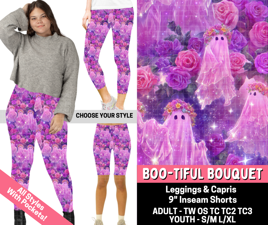 Preorder! Closes 5/28. ETA Aug. Boo-tiful Bouquet Combo Legging Lengths