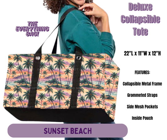 Preorder! Closes 5/14. ETA Aug. Sunset Beach Collapsible Tote