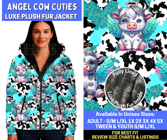 Preorder! Closes 10/20. ETA Jan. Angel Cow Cuties Luxe Fur Jacket