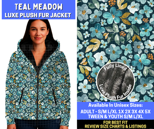 Preorder! Closes 10/29. ETA Jan. Teal Meadow Luxe Fur Jacket