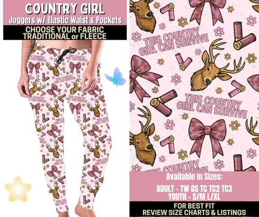 Preorder! Closes 9/25. ETA Dec. Country Girl Joggers Choose Fleece or Traditional