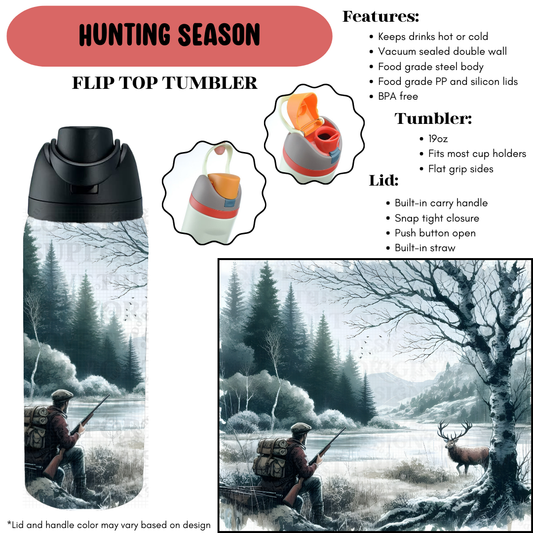 Preorder! Closes 9/18. ETA Dec. Hunting Season Flip Top Tumbler