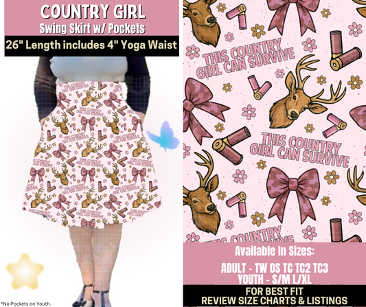 Preorder! Closes 9/25. ETA Dec. Country Girl Swing Skirt