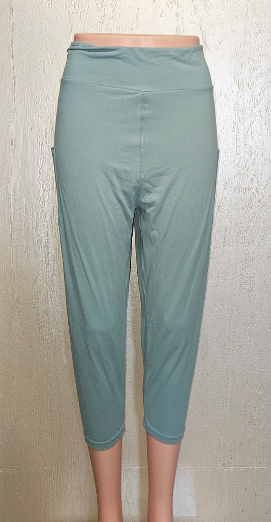 Sage Green 1 capris and leggings