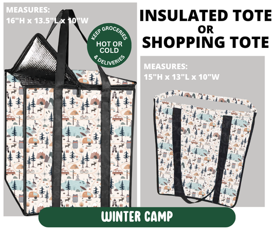 Preorder! Closes 10/7. ETA Jan. Winter Camp Shopping & Insulated Tote