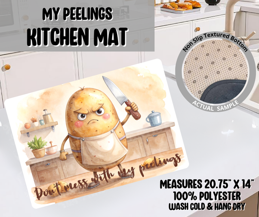 Preorder! Closes 11/26. ETA Feb. My Peelings Kitchen Mat