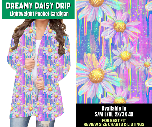 Preorder! Closes 2/18. ETA May. Dreamy Daisy Drip Pocket Cardigan