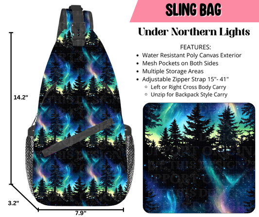 Preorder! Closes 9/17. ETA Dec. Under Northern Lights Sling Bag