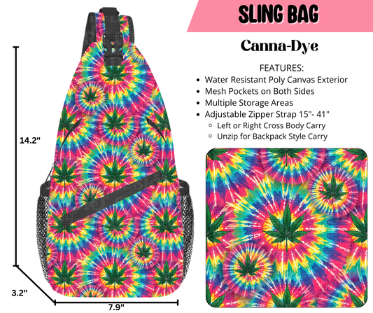 Preorder! Closes 9/17. ETA Dec. Canna-Dye Sling Bag