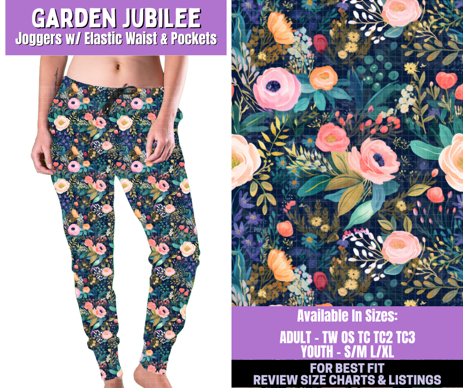 Preorder! Closes 1/5. ETA March. Garden Jubilee Joggers