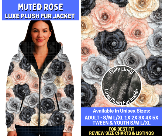 Preorder! Closes 10/20. ETA Jan. Muted Rose Luxe Fur Jacket