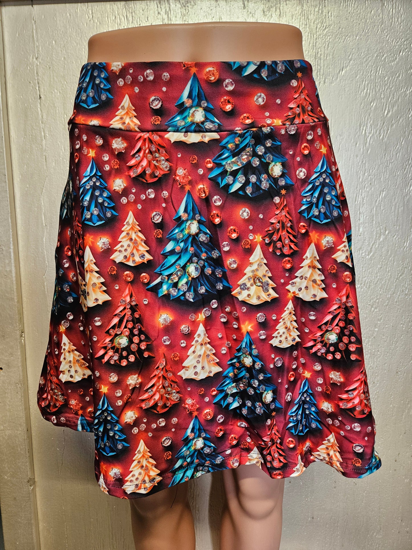 3D Jeweled Trees skorts and capris with pockets