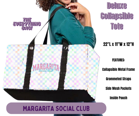 Preorder! Closes 5/14. ETA Aug. Margarita Social Club Collapsible Tote