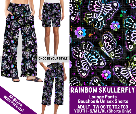 Preorder! Closes 2/19. ETA May. Rainbow Skullerfly Combo Lounge Lengths