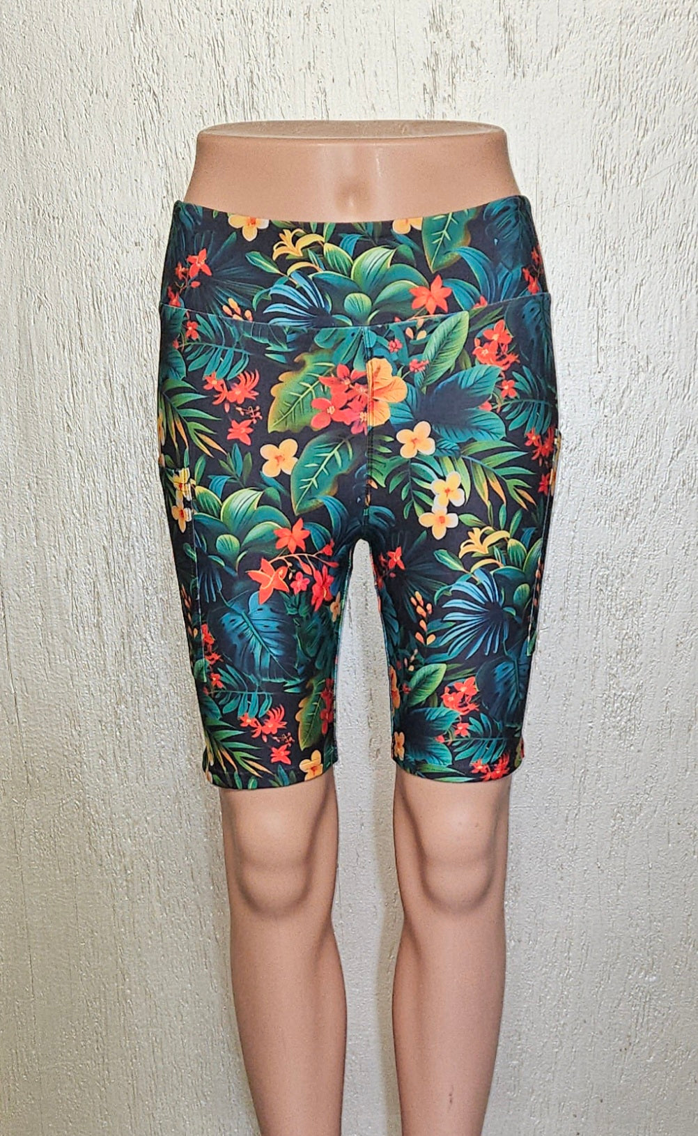 Tropical Jungle capris and bike shorts with pockets