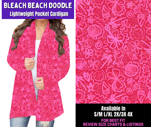 Preorder! Closes 4/9. ETA June. Bleach Beach Doodle Pocket Cardigan