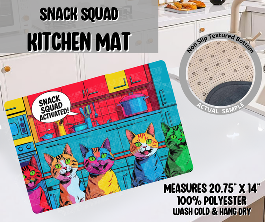 Preorder! Closes 9/10. ETA Dec. Snack Squad Kitchen Mat