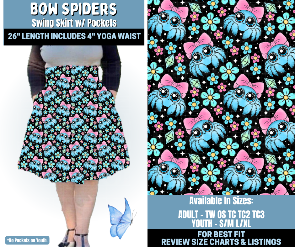 Preorder! Closes 1/15. ETA April. Bow Spiders Swing Skirt