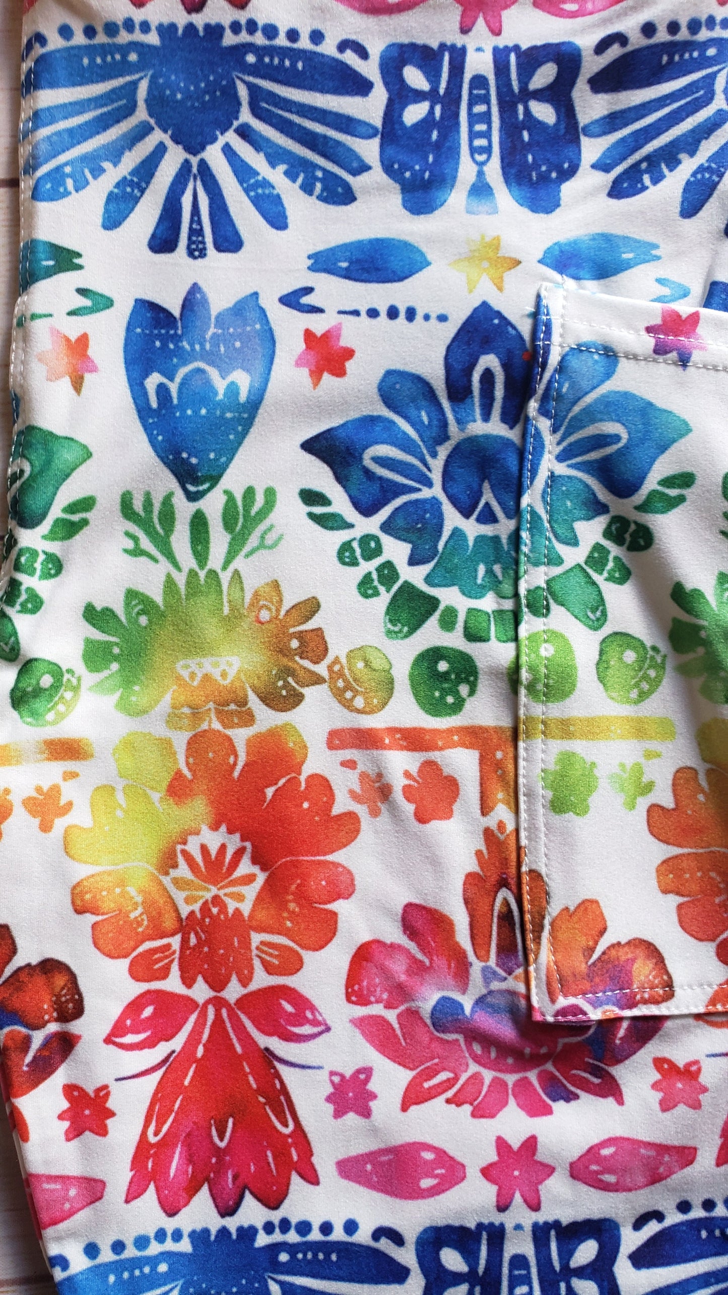 Fiesta floral capris with pockets
