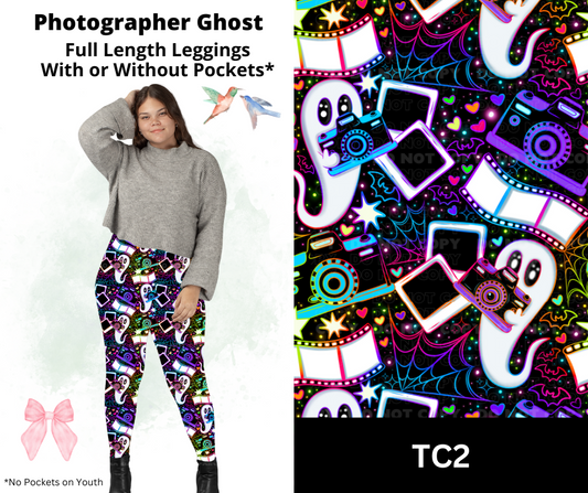 Photographer Ghost Full Length Leggings w/ Pockets