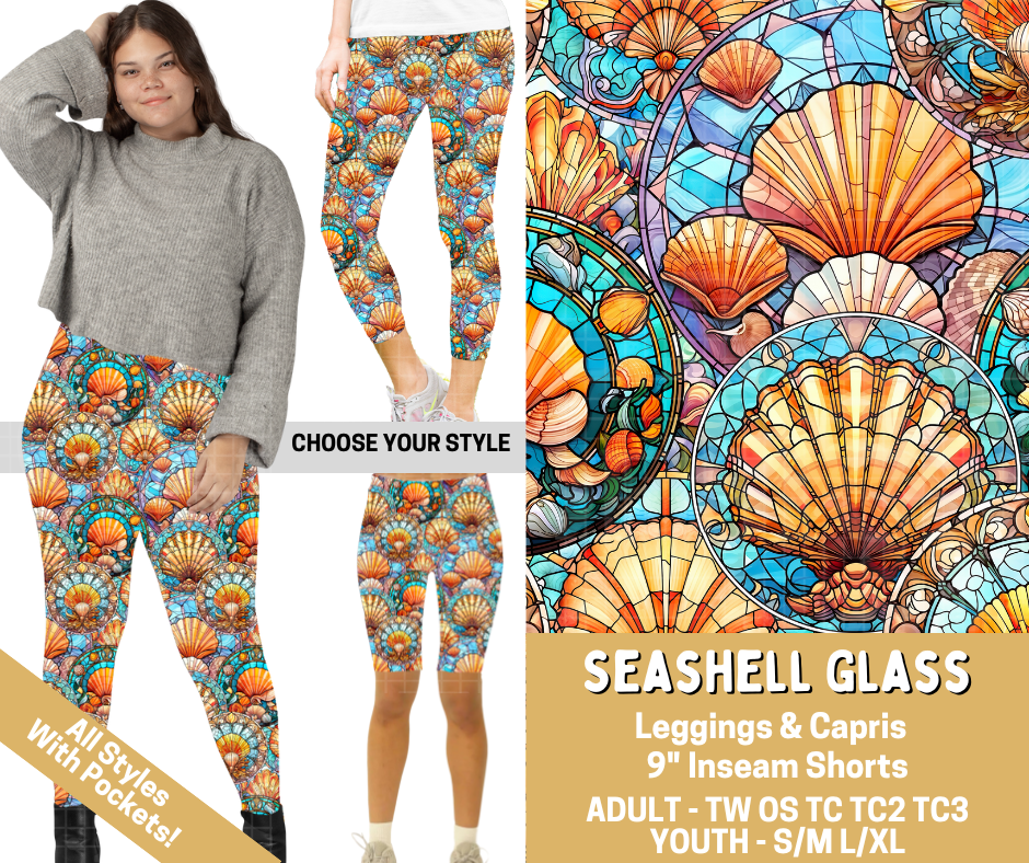 Preorder! Closes 2/26. ETA May. Seashell Glass Combo Legging Lengths