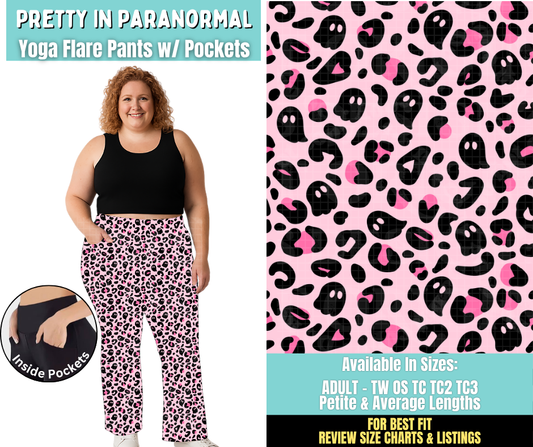 Preorder! Closes 6/25. ETA Sept. Pretty In Paranormal Yoga Flare Pants
