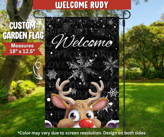 Preorder! Closes 9/22. ETA Dec. Welcome Rudy Garden Flag