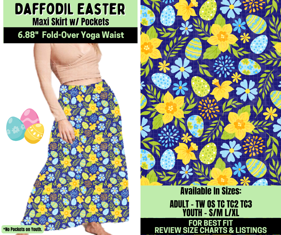 Preorder! Closes 1/19. ETA April. Daffodil Easter Maxi Skirt