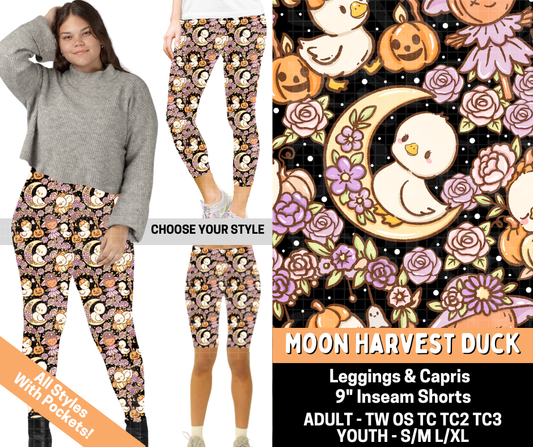 Preorder! Closes 7/1. ETA Oct. Moon Harvest Duck Combo Legging Lengths