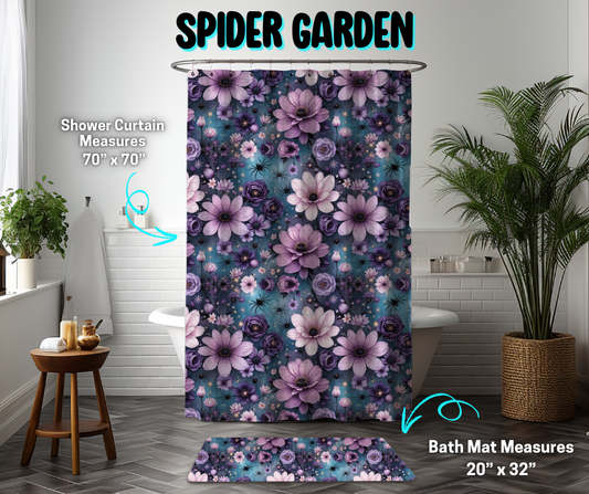 Preorder! Closes 3/26. ETA June. Spider Garden Custom Shower Curtain and/or Bath Mat