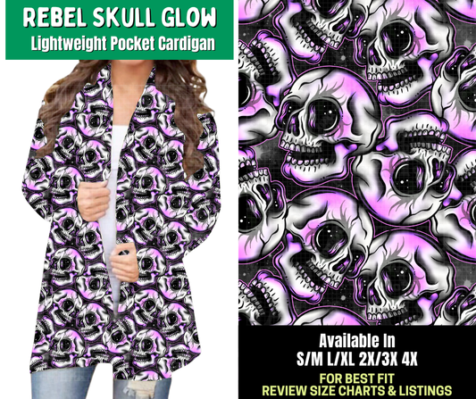 Preorder! Closes 2/18. ETA May. Rebel Skull Glow Pocket Cardigan