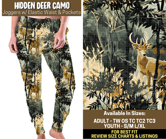 Preorder! Closes 9/12. ETA Dec. Hidden Deer Camo Joggers