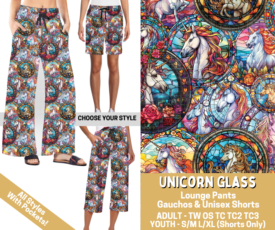 Preorder! Closes 2/26. ETA May. Unicorn Glass Combo Lounge Lengths