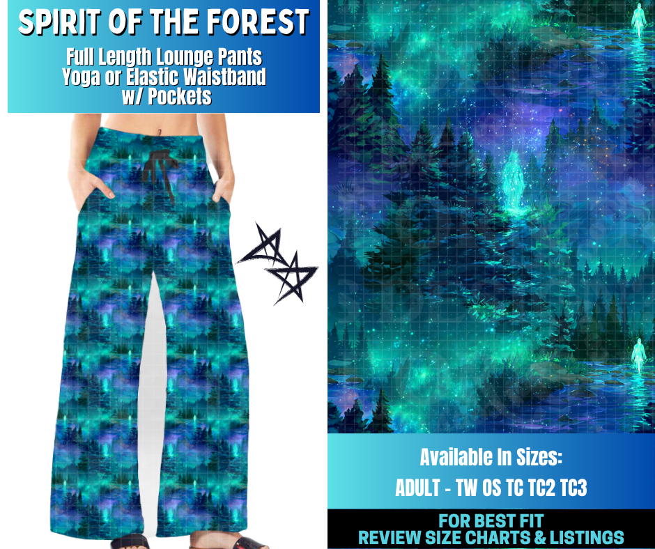 Preorder! Closes 12/17. ETA March. Spirit Of The Forest Full Length Lounge Pants